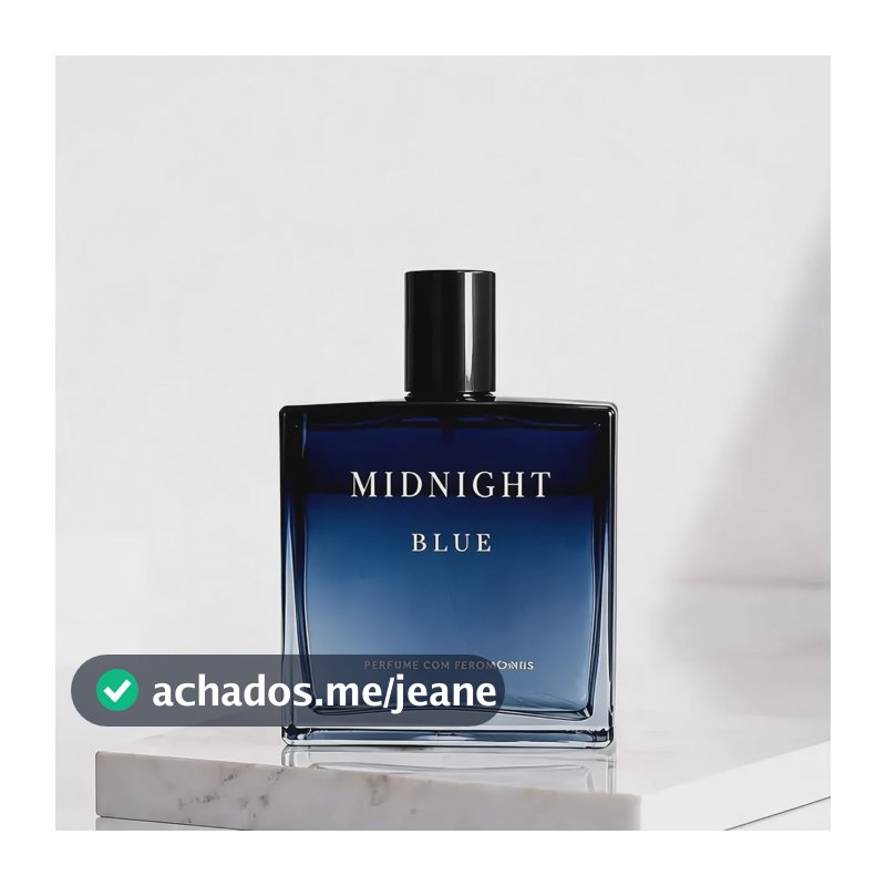 Midnight Blue Eau De Parfum Masculino Marcante Fero Blue 100ml
