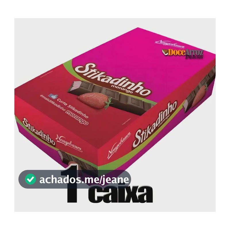Chocolate Stikadinho Morango Display 32X12,3G