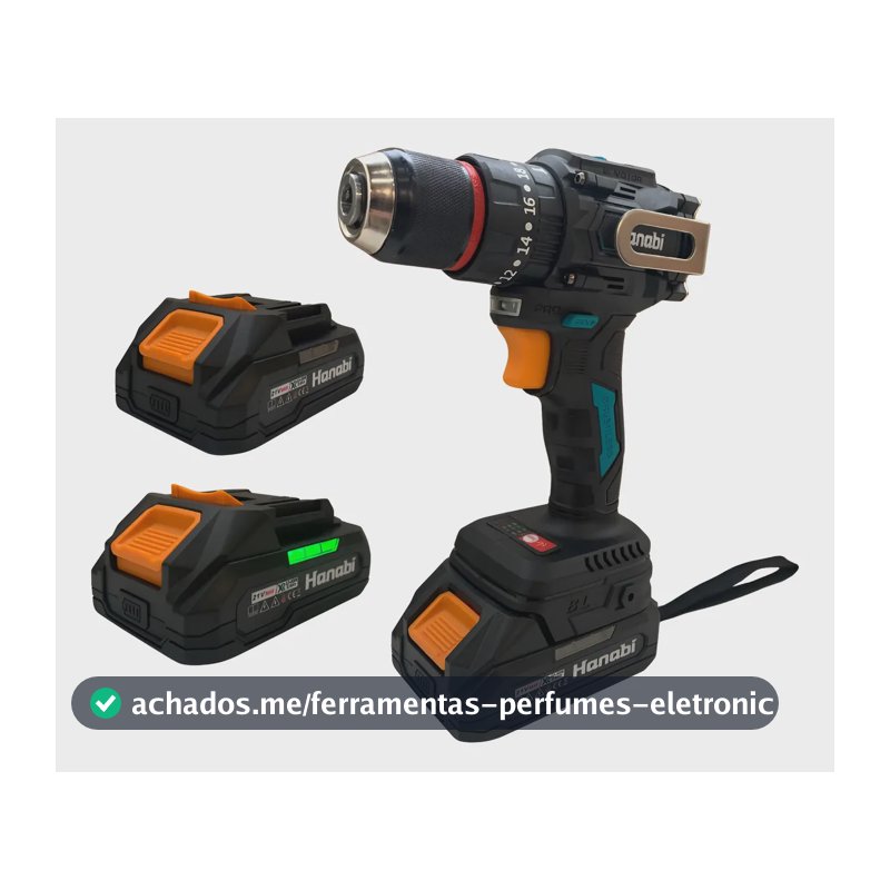 Parafusadeira Furadeira Impacto 13mm Brushless Sem Fio 21v 127/220v