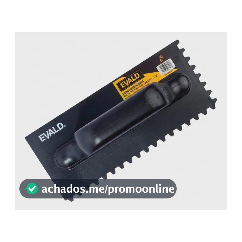 Desempenadeira Ubs 230x100mm Bordas Entalhadas V Evald