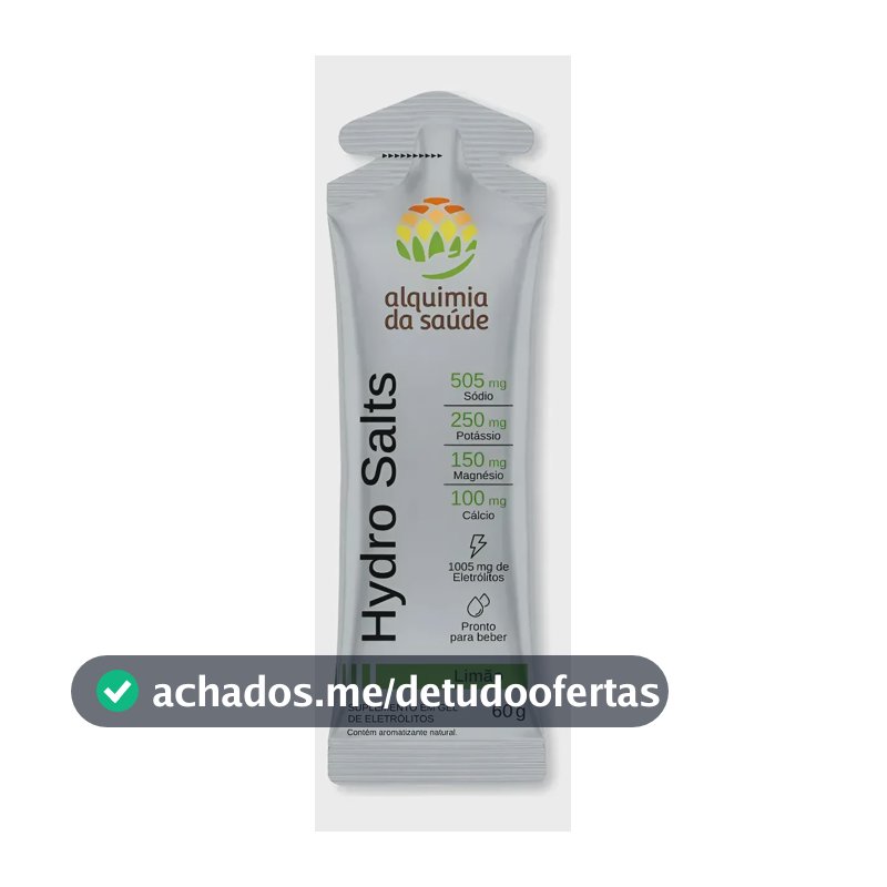 Repositor Eletrólitos Alquimia Da Saúde Sabor Limão Vegano 10 Sachês
