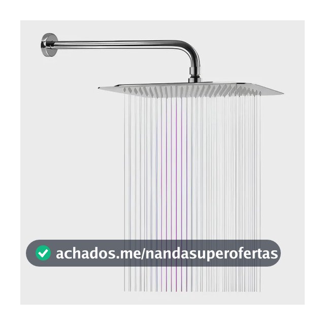 Ducha Quadrada Cromada liga de cobre (latão), aço inoxidável, plásticos de engenharia e elastômeros Chuveiro Banheiro Piscina Quintal Aquecedor Solar Gás Boiler