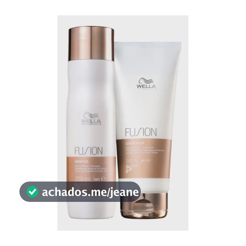 Kit Wella Fusion Shampoo 250ml + Condicionador 200ml