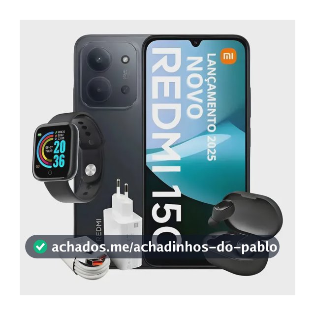 Xiaomi Redmi 15c Dois Chips 8ram/256gb + Brindes Loja Top 1 Preto