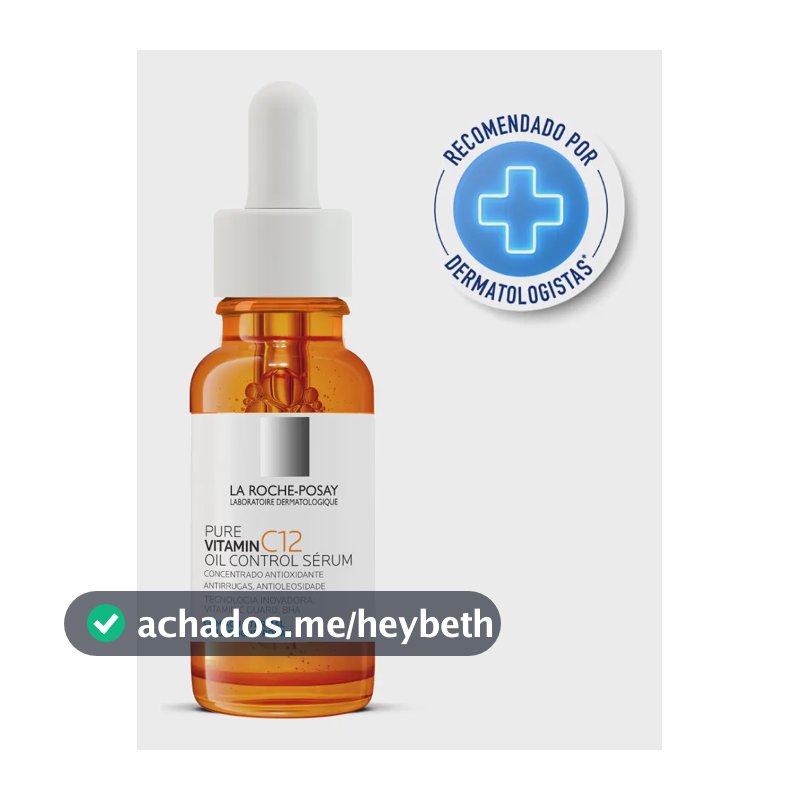Sérum Facial Vitamina C Antioleosidade Pure Vitamin C12 La Roche-Posay 15ml