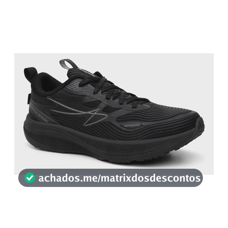 Tênis Masculino Propulsion Advanced Running Corrida Treino Preto 42 Br