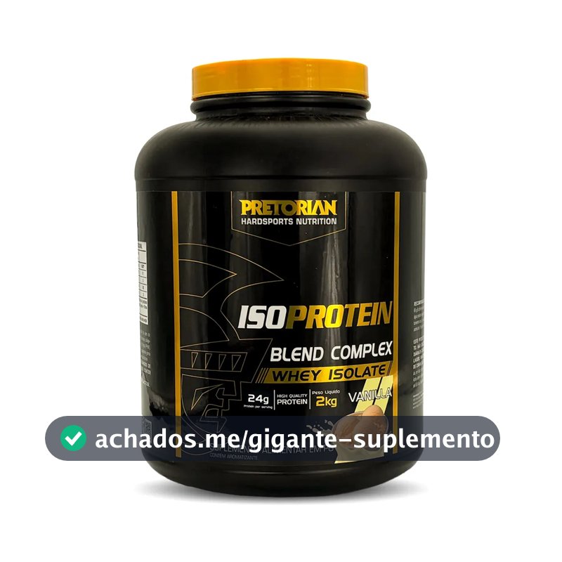 Whey Protein Isolado Iso Protein Blend Complex 2kg Pretorian Sabor Baunilha