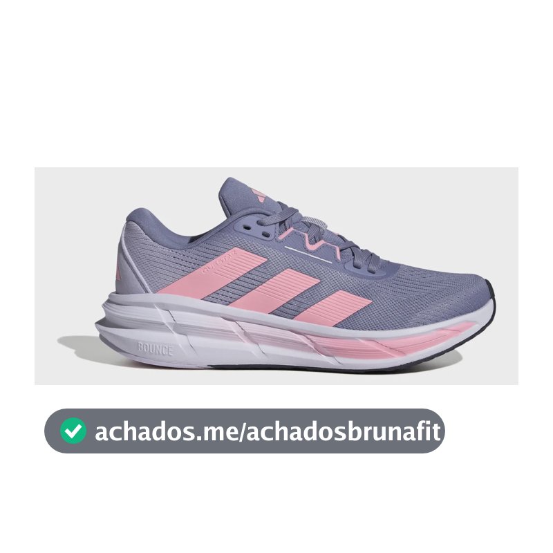 Tênis Feminino Questar 3 adidas Violeta E Rosa Liso 37