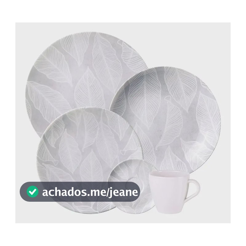 Aparelho De Jantar Tramontina 20 Pçs Porcelana Decorada Arbo Laranja Florido