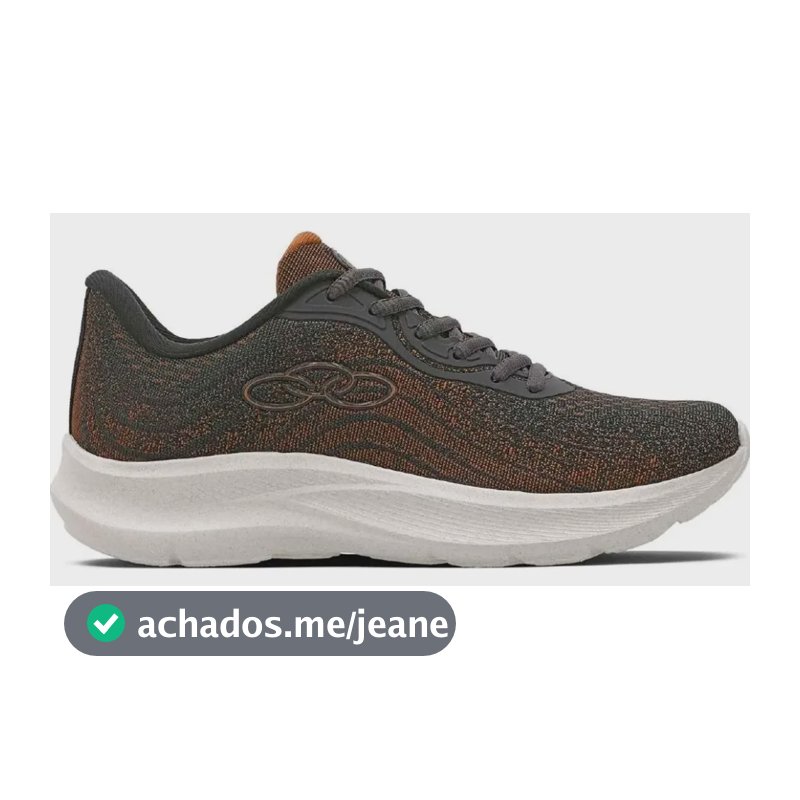 Tênis Olympikus Vênus 3 Feminino Corrida Caminhada Original Cinza E Chumbo Liso 39 Br
