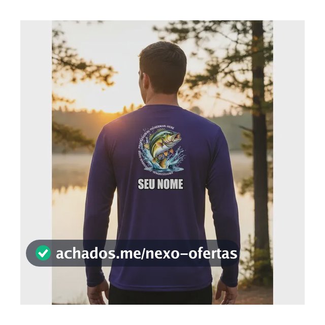 Camiseta De Pesca Personalizada Com Seu Nome Robalo