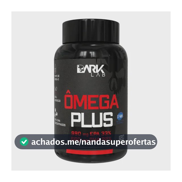 Omega Plus 120 Cápsulas Ômega 3 Dark Lab