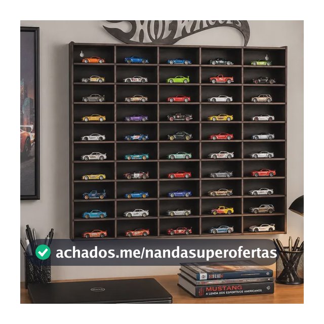 Expositor Para 50 Carrinhos Hot Weels Prateleira Brinquedo Mdf