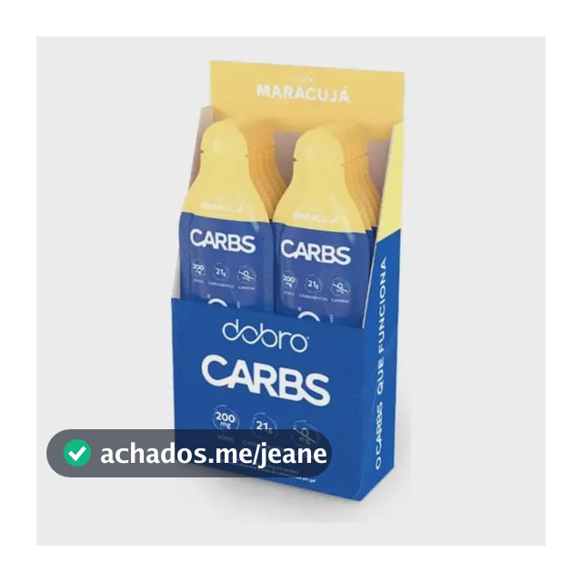 Carbs Gel de Carboidratos Dobro Sabor Maracujá (10 unidades de 30g cada)