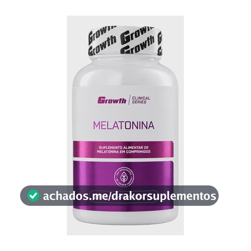 Melatonina (0.21mg) 200 Comprimidos Growth Supplements Sem Sabor
