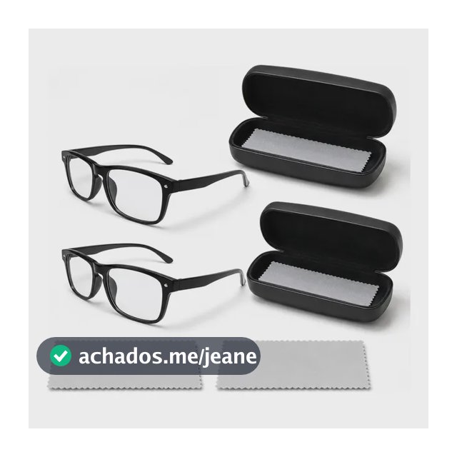 Kit 2 Óculos Grau Leitura Emborrachado Vista Armação