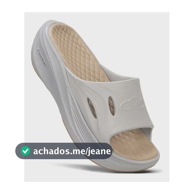 Chinelo Olympikus Pós Corre Masculino Cinza 39/40