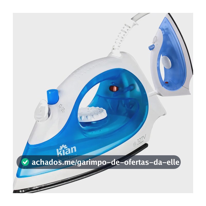 Ferro A Vapor 1300w Azul Kian