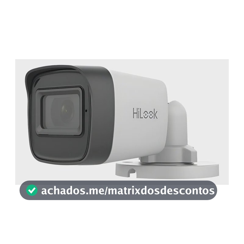 Câmera Bullet 1080p 25m 2.8mm Thc-b120-pic Hilook Hikvision Branco