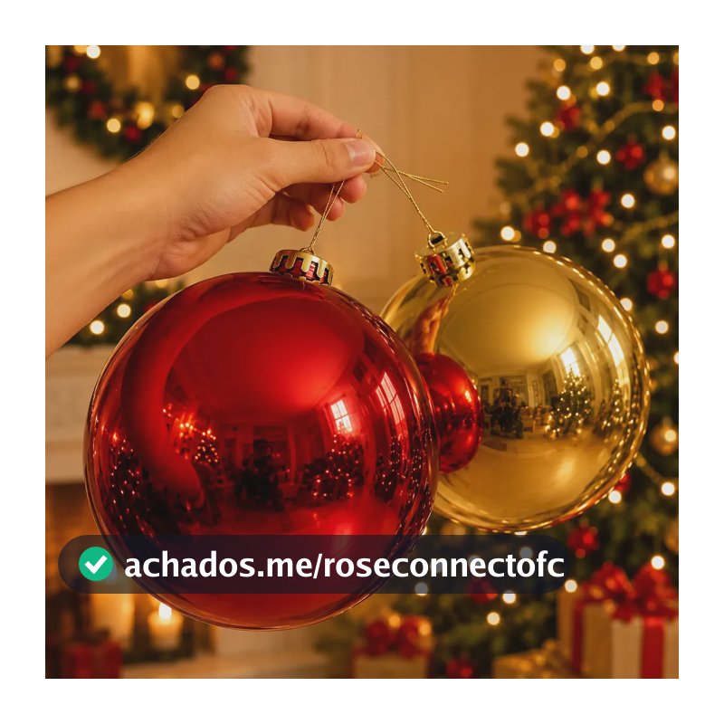 Bola De Natal Grandes 15cm Enfeite Grande P/ Árvore Pinheiro Tradicional Dourada