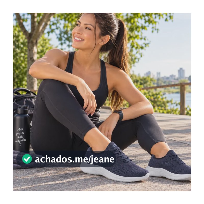 Tênis Olympikus Feminino Ultraleve 130g Maximo Conforto Leve Azul-marinho Liso 36