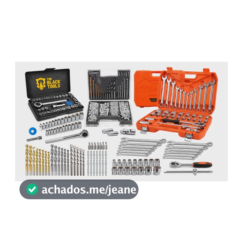 Kit De Ferramentas 377 Peças Soquete Catraca Chave Combinada