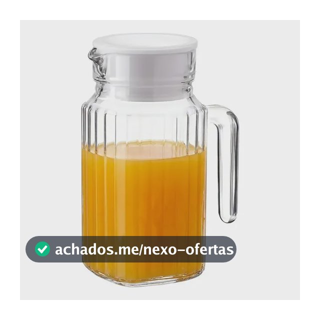 Jarra De Vidro Classic Com Tampa 500ml Le Bianco Transparente