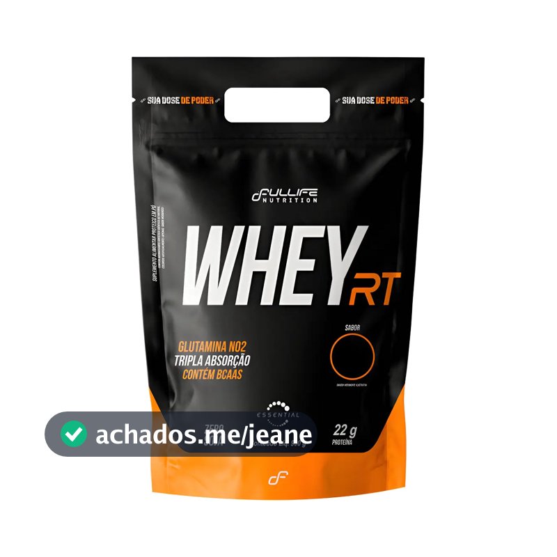 Whey Protein Concentrado Rt 900g - Fullife Nutrition Sabor Cookies
