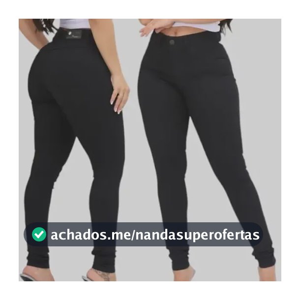 Calça Feminina Jeans  Skinny Levanta Bumbu C/ Lycra Cos Alto
