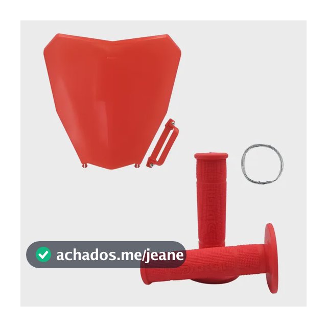 Punho Manopla Crf 250 Trilha + Number Plate Frontal Crf250f