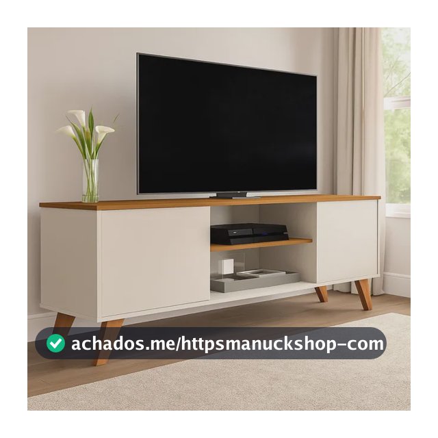 Rack Sala Estante Tv 58 Polegadas Home Bancada Helena