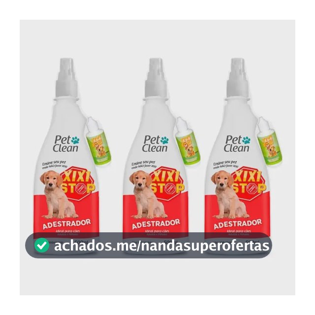 Kit 3 Xixi Stop Para Cães 500ml Pet Clean Original