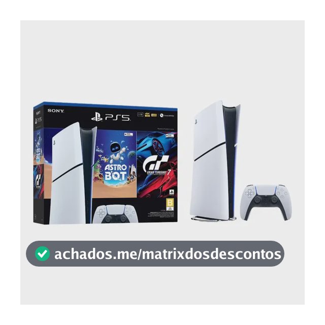 Junte Playstation Digital com Astrobot + Gran Turismo 7 White de 1 TB