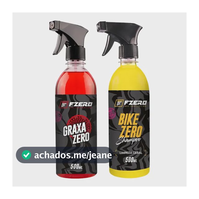 Desengraxante e Shampoo Fzero Bike Zero 500ml Limpeza Biodegradável
