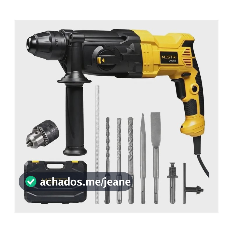 Martelete MESTRI Profissional SDS-Plus 980W para Concreto e Madeira
