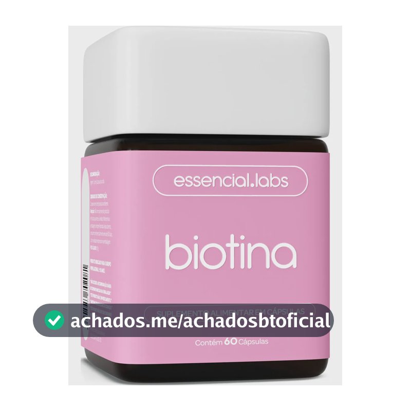 BIOTINA 45mcg - Fórmula Avançada para os Cabelos, Pele e Unhas - 60 doses
