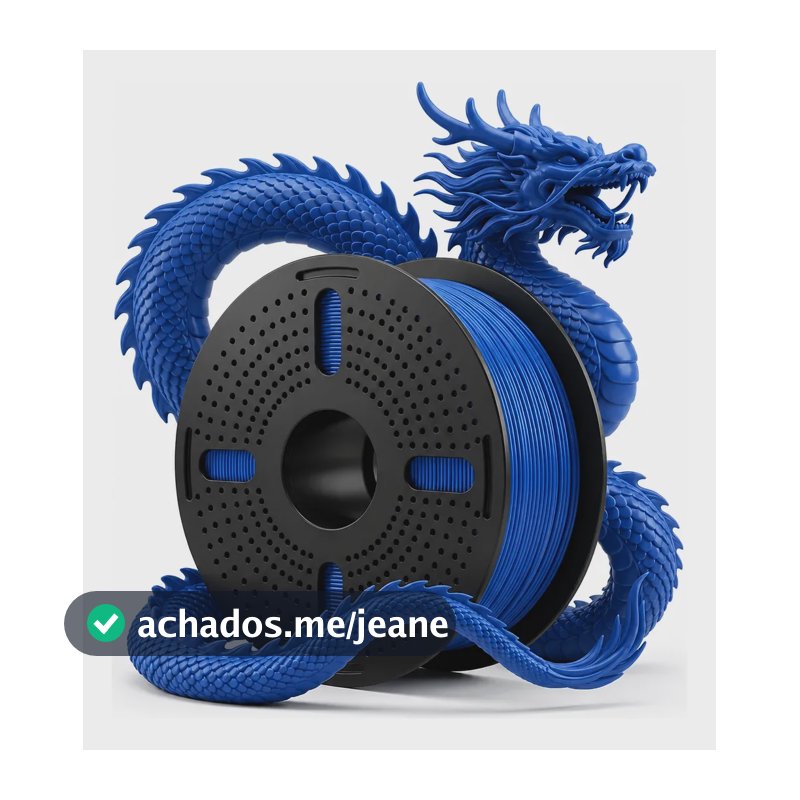 Filamentos Impressora 3d Print Pulse 1 Kg Pet G 1.75mm Cores Azul