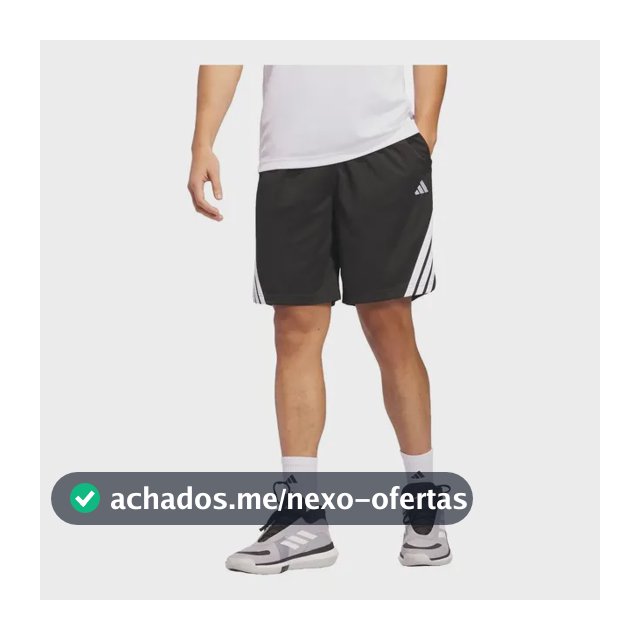 Shorts Basquete Legends Três Listras adidas Preto G