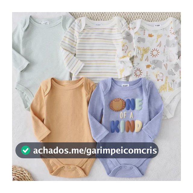 Pacote Com 5 Macacões De Algodão E Manga Comprida Para Bebês Azul 3m