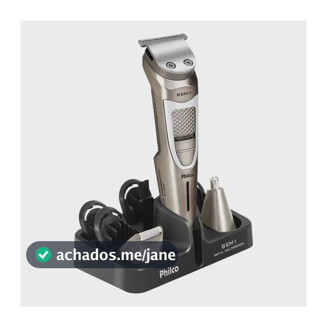 Aparador de Pelos Philco Multigroom 8 Em 1 Pap16 Cor Chumbo