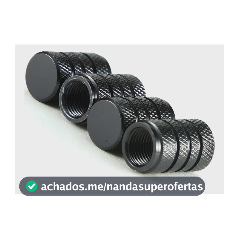 Tampinha Bico De Pneu De Carro E Moto De Aluminio