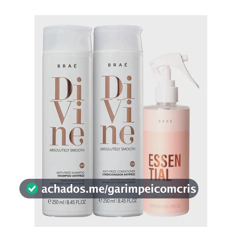 Braé Kit Divine Anti Frizz Trio (3 Produtos)