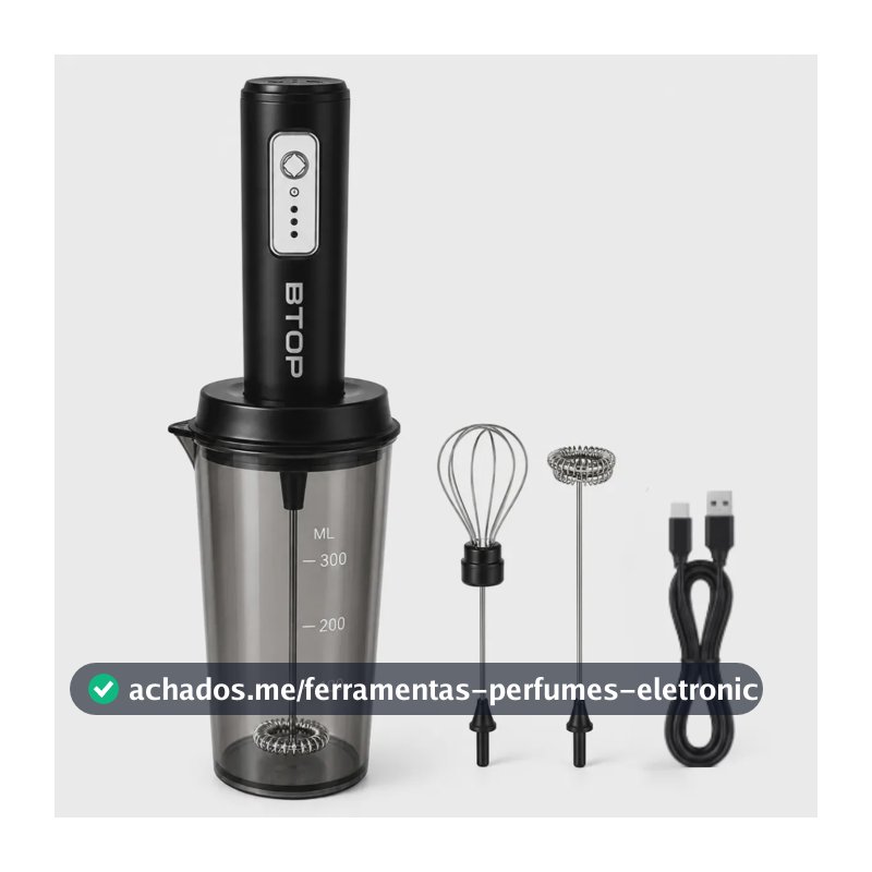 Mini Mixer Elétrico Portátil USB Recarregável 3W BTOP