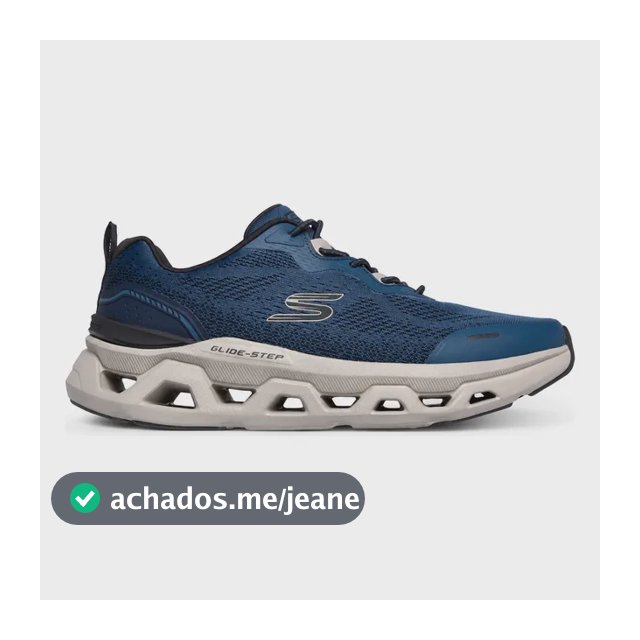 Tênis Masculino Esportivo Skechers Glide-step Altus Graiden Azul-escuro Malha 42