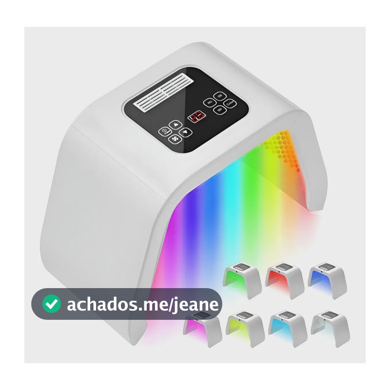Cabine Led Facial 7 Cores Tratamento Instrumento De Beleza 110v/220v