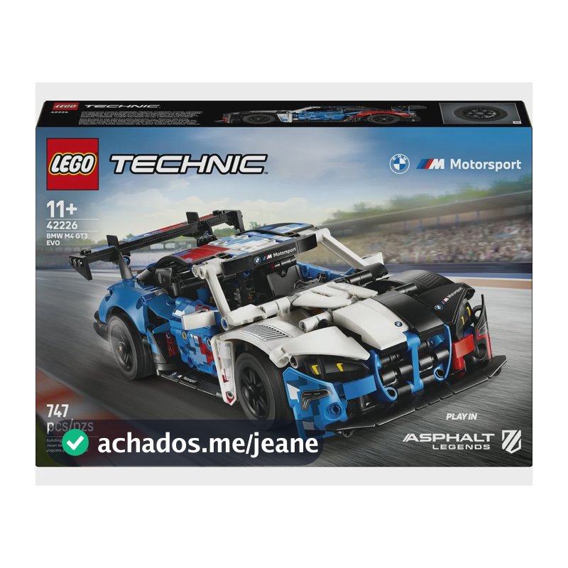 Lego Technic Bmw M4 Gt3 Evo 42226 de 747 peças