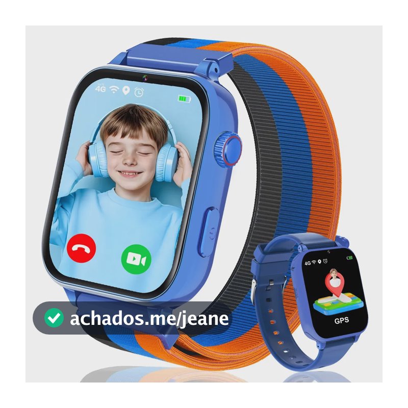 Smartwatch Infantil CUCO BLUE A22 Azul com GPS, 4G e Videochamada