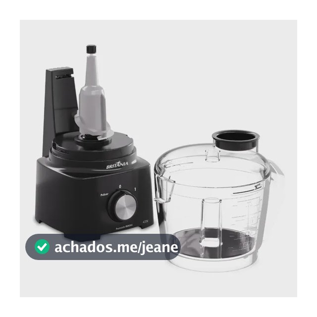 Processador Britânia 420W 1 Velocidade Preto BMN04A