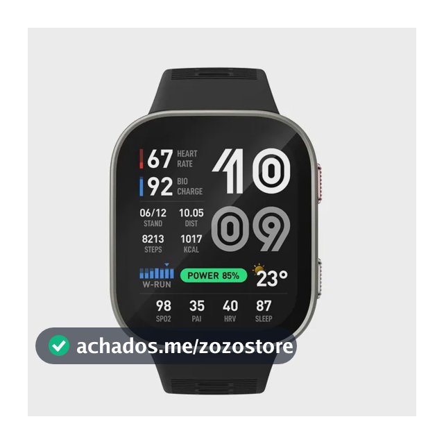 Relógio inteligente Amazfit Bip Max Amoled Smartwatch 2.07 Gps Bluetooth Calls 5atm IA Sports Running Fitness Garmin Xiaomi Huawei Apple Watch preto