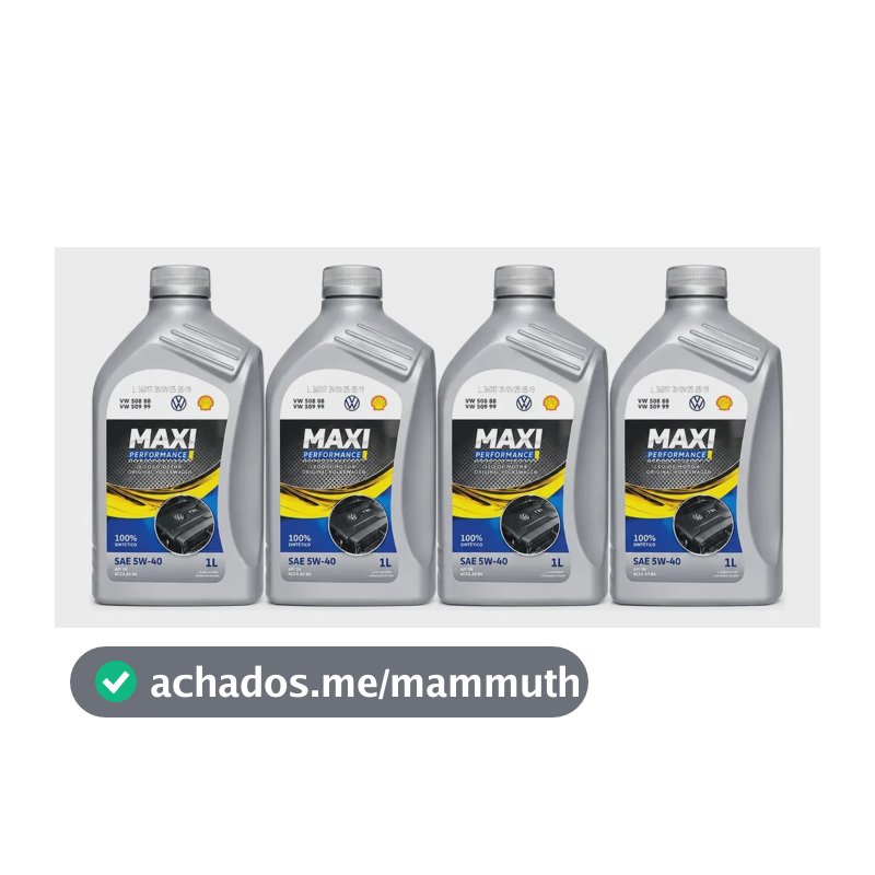 Kit 4 Litros Oleo Maxi Performace 5w40 508/88 Vw